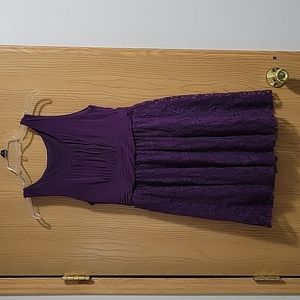 Eggplant purple dress